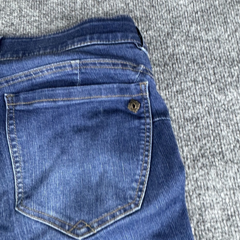 Democracy Jeans Women 33x30 Blue Ab Technology? Skinny Stretch Dark Wash Denim - Picture 6 of 9